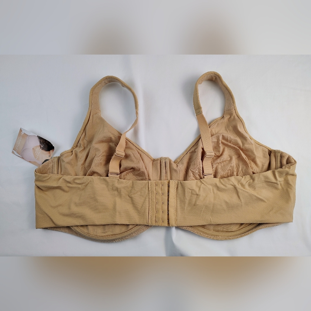 Ladies Soft wear 54 D Bra Comfort Choice Petal Underwire Beige Lined CL-2502